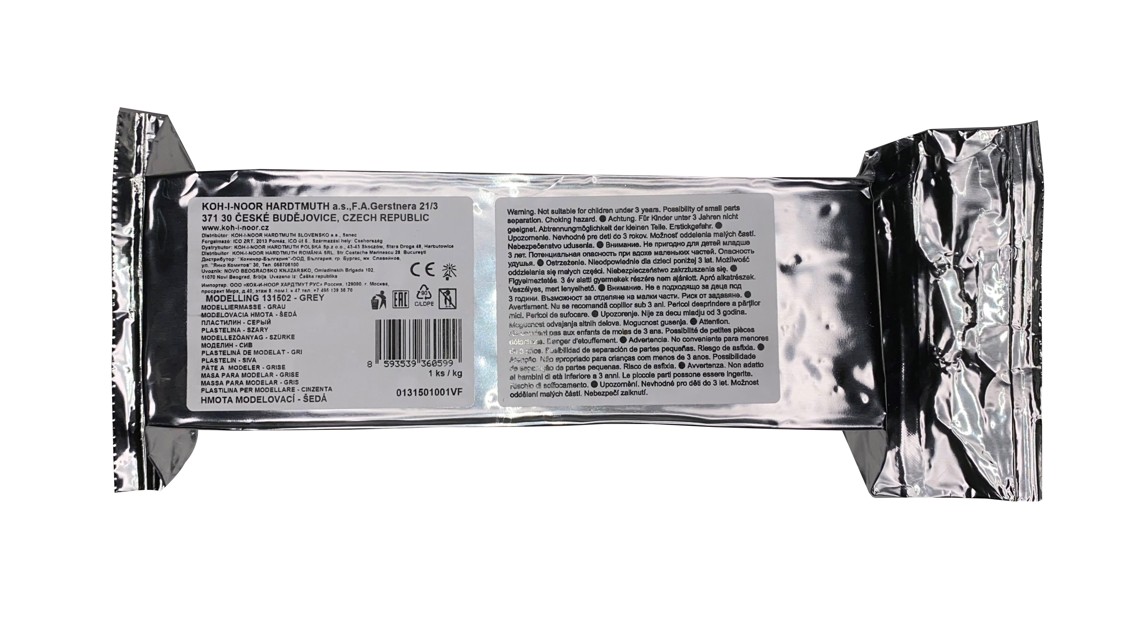 hmota modelovací šedá 1000g #155138