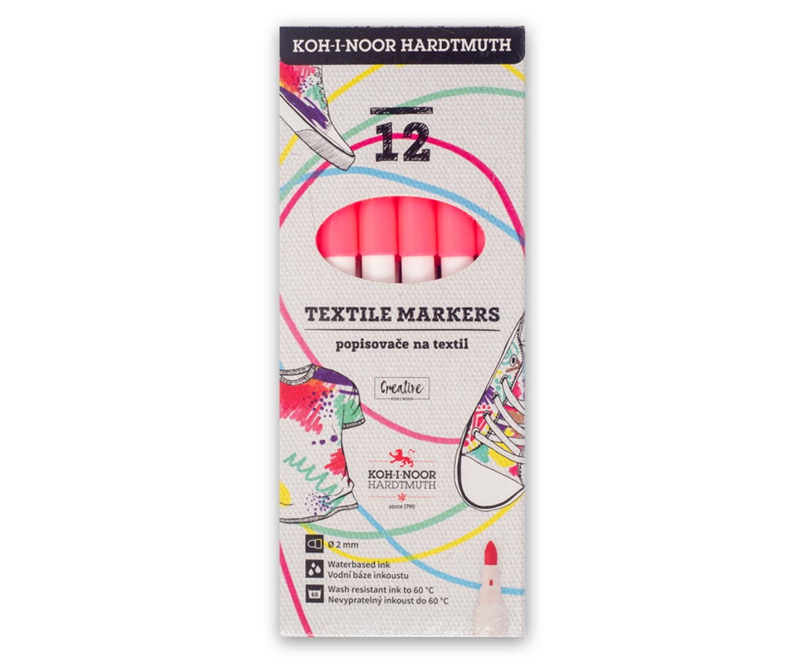 značkovač na textil 3203 fluo růžový #57320