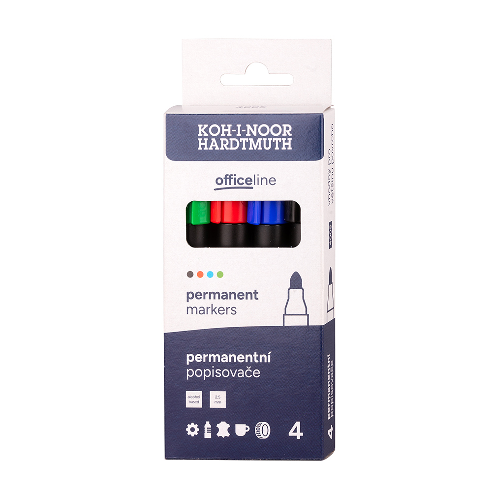 souprava permanantních popisovačů 4005 4 kulatý #164158