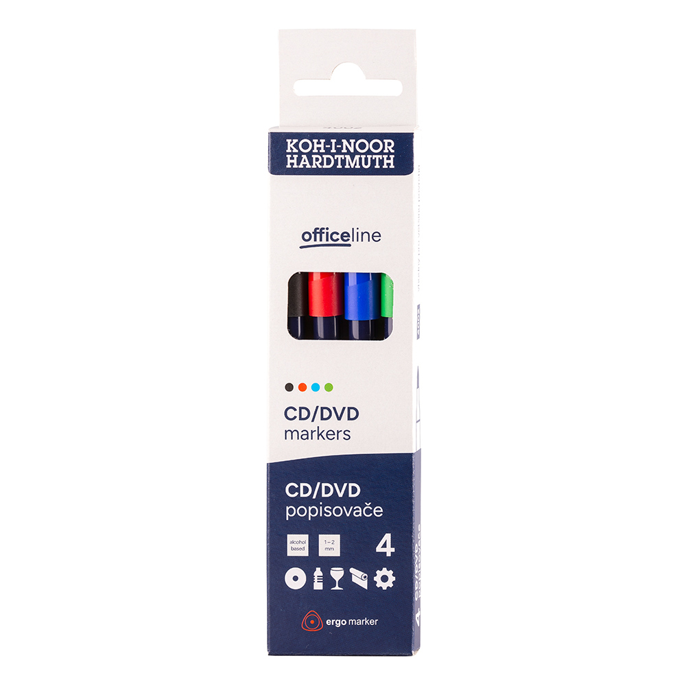 166757-774002jd07ks souprava permanentních popisovačů 4002 4 CD/DVD #166757