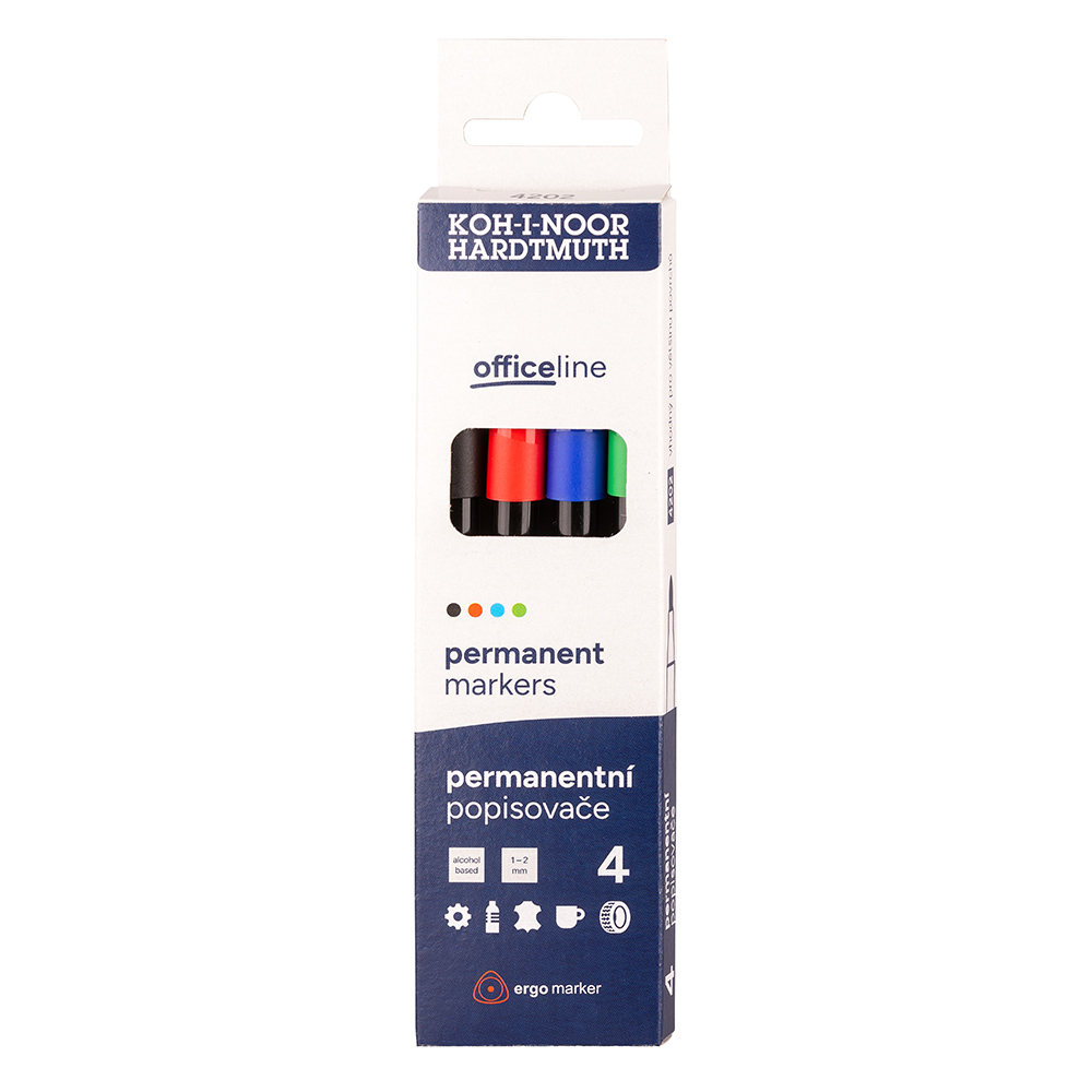 166762-774202jd07ks souprava permanentních popisovačů 4202 4 #166762