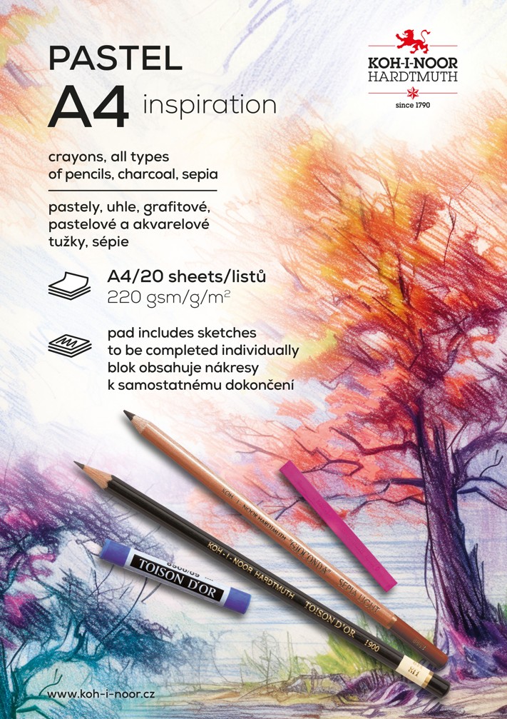 blok PASTEL A4 předtištěný #170521