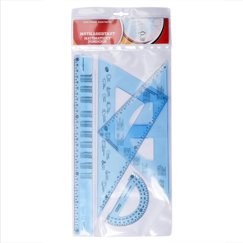 171885-07502s0406pe souprava geometrická velká transparentní modrá vzorce #171885