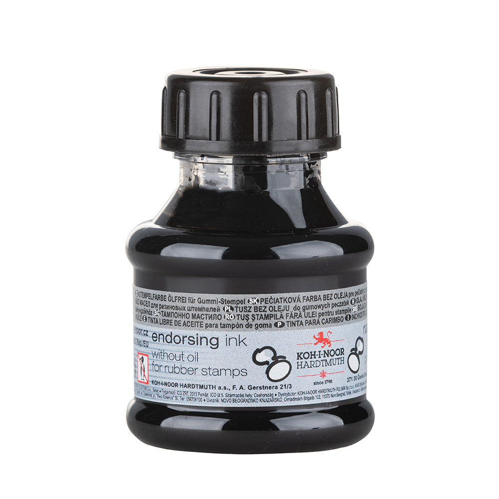 barva razítková 50g černá #18508