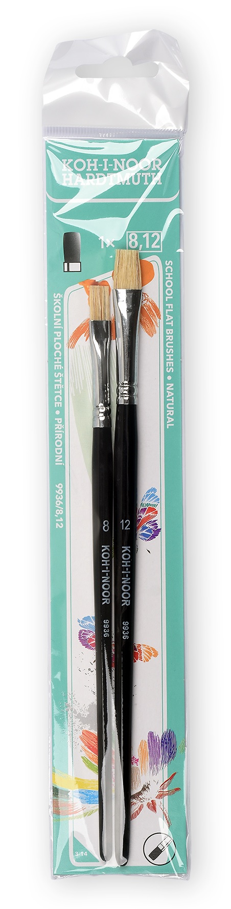 souprava štětců plochých 8+12 #55660